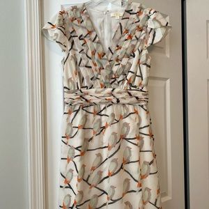 Erin Fetherston silk printed midi dress NWOT